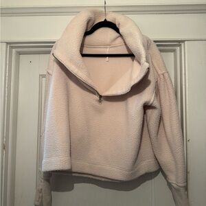 Free People light pink Fleece Sweater